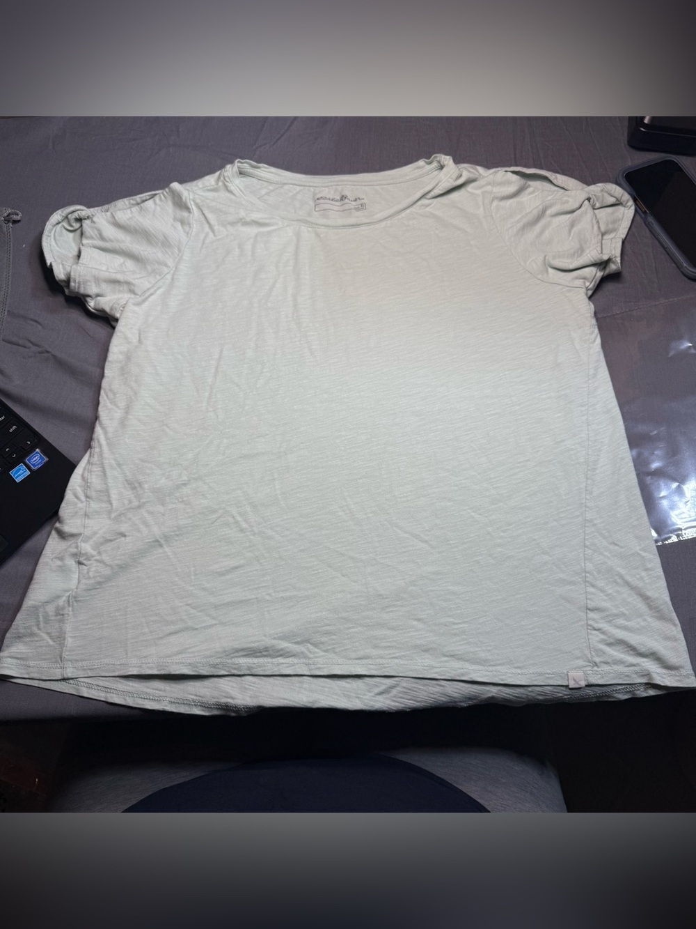 Eddie Bauer Women's Short Sleeve Tee in Pale Mint